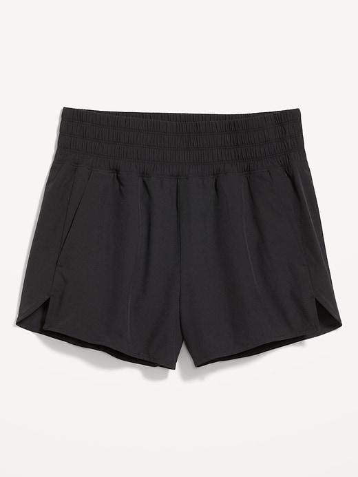 Extra High-Waisted Crinkle Run Shorts -- 3-inch inseam Product Image