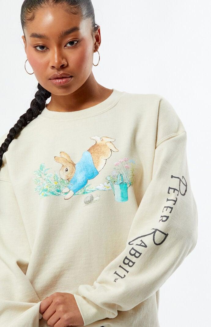 Women's Peter Rabbit Snail Friend Crew Neck Sweatshirt Product Image