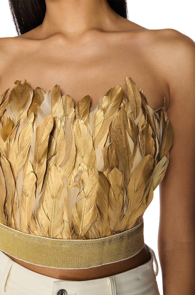 FLY AWAY FEATHER TUBE TOP Product Image