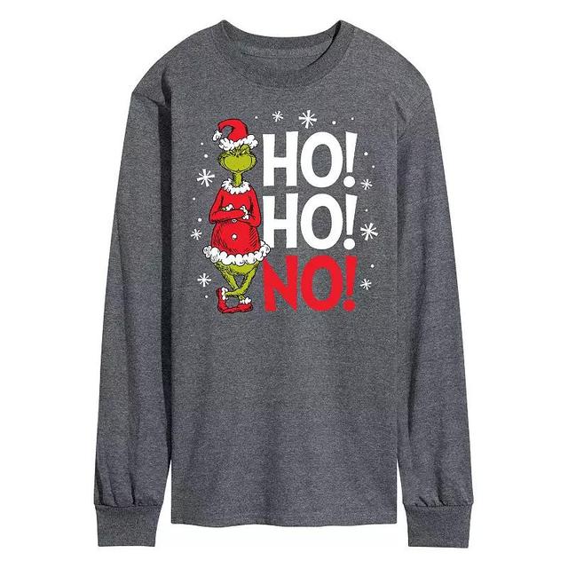 Mens Dr. Seuss Grinch Ho Ho No Long Sleeve Tee Product Image