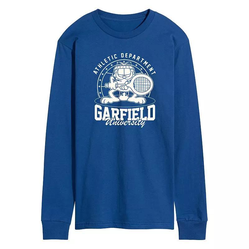 Mens Garfield Tennis Long Sleeve Graphic Tee Product Image