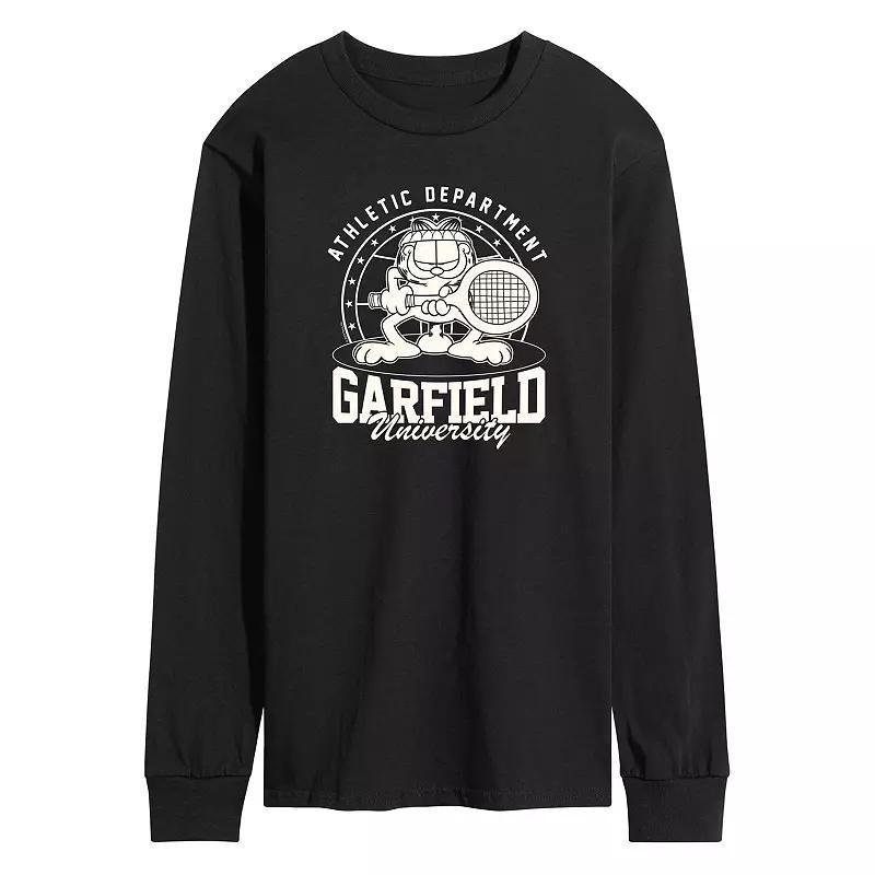 Mens Garfield Tennis Long Sleeve Graphic Tee Product Image