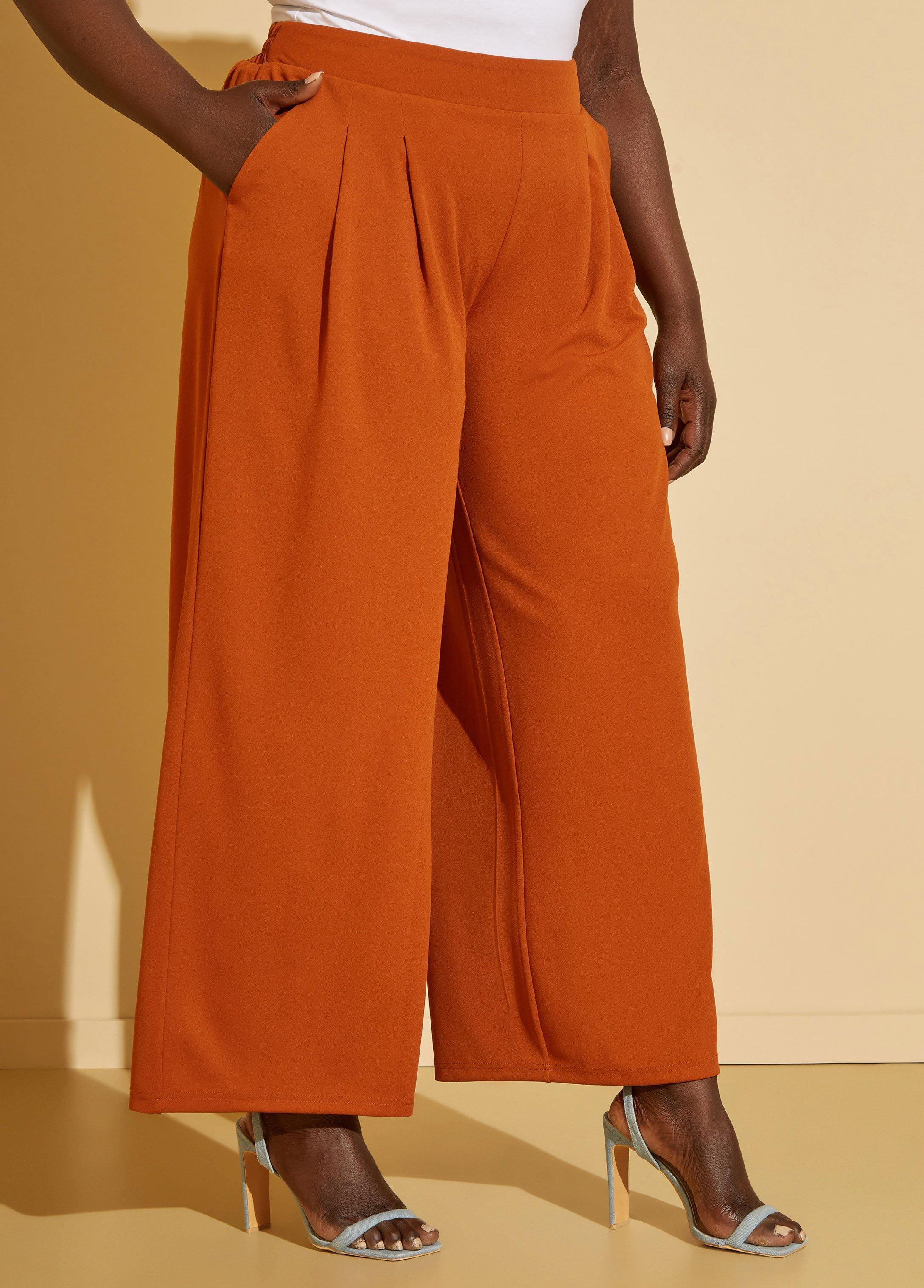 Pleated Wide Leg Trousers Product Image