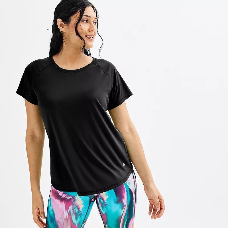 Petite Tek Gear Dry Tek Tee, Womens Pink Blossom Product Image