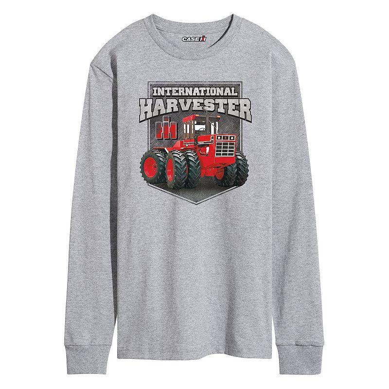 Mens Case IH Metal Plate Badge Long Sleeve Graphic Tee Product Image