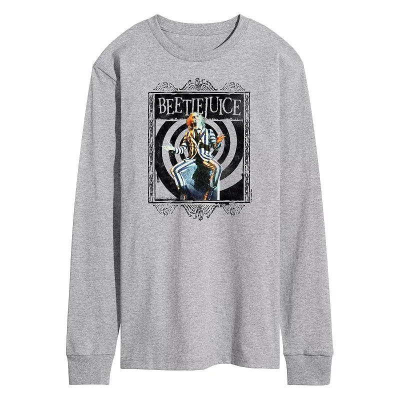 Mens Beetlejuice On Grave Long Sleeve Tee Product Image