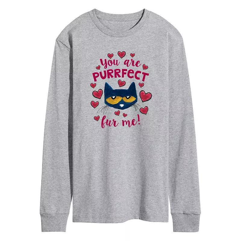 Mens Pete the Cat Purrfect Long-Sleeve Tee Product Image