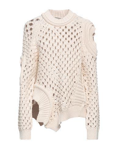 STELLA MCCARTNEY Woman Sweater Cream Size 2-4 Cotton, Polyamide In White Product Image