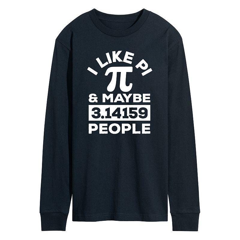 Mens I Like Pi Tee Blue Product Image