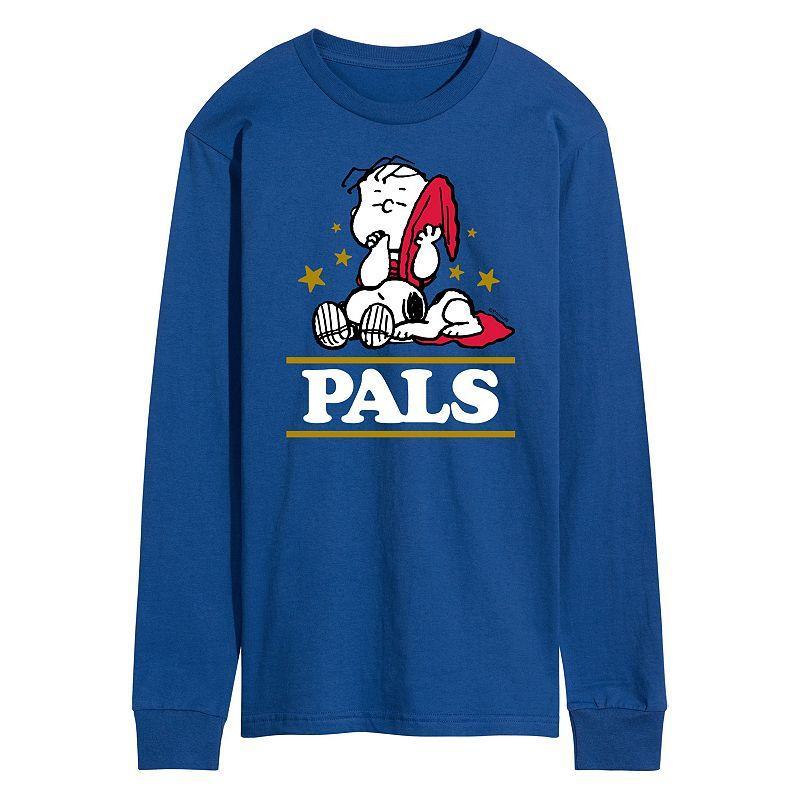 Mens Peanuts PALS Long Sleeve Tee Black Product Image