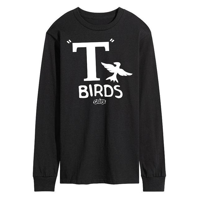 Big & Tall Grease T Birds Long Sleeve Graphic Tee, Mens Product Image