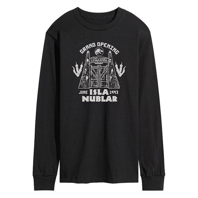 Mens Jurassic World Isla Nublar Grand Opening Long Sleeve Black Product Image