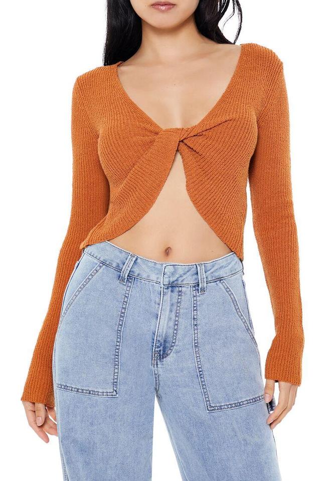 Twisted Sweater-Knit Crop Top | Forever 21 Product Image