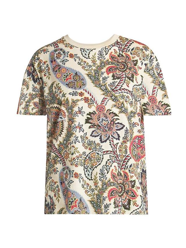 Womens Paisley Cotton T-Shirt Product Image