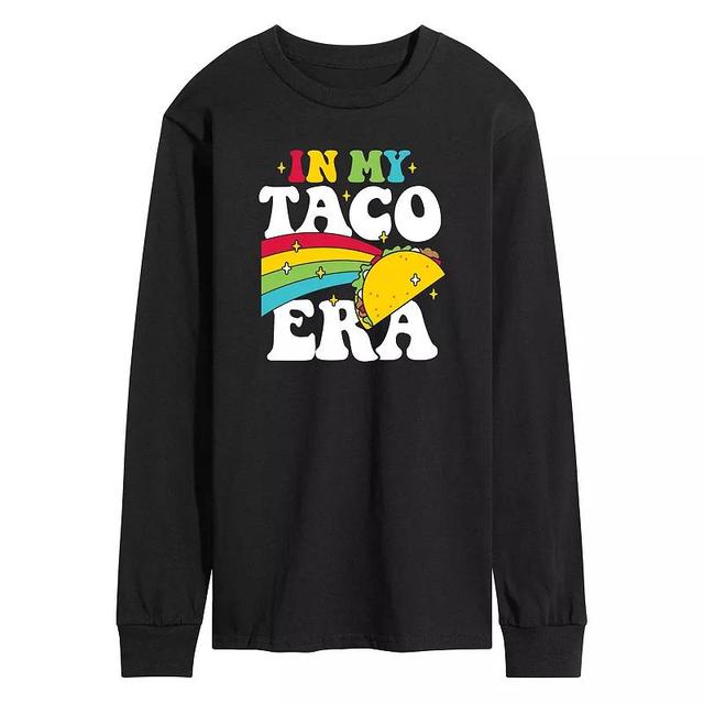 Mens In My Taco Era Long Sleeve Graphic Tee Blue Product Image