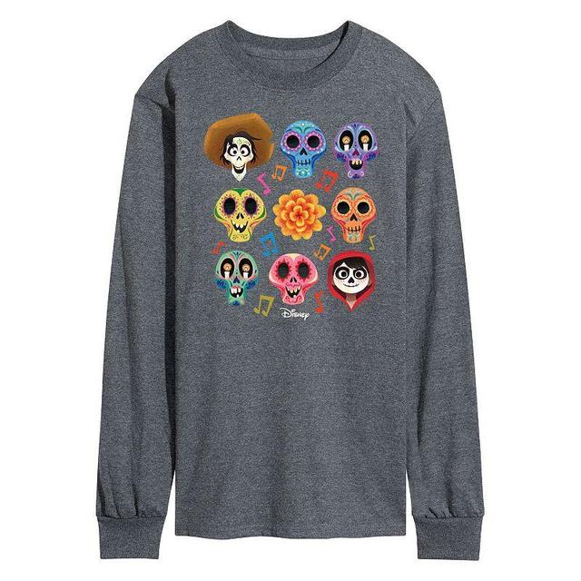 Mens Disney / Pixars Coco Character Grid Tee Dark Grey Product Image