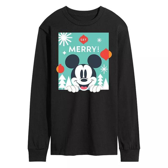 Disneys Mens Mickey Mouse Get Merry Long-sleeved Tee Product Image