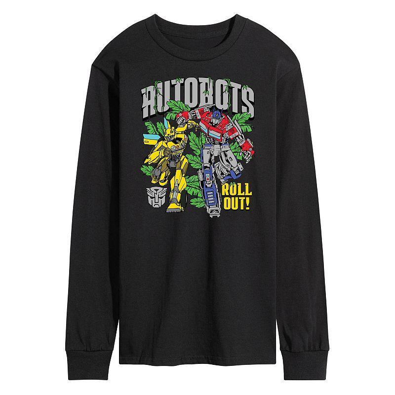 Mens Transformers Autobots Roll Out Long Sleeve Graphic Tee Black Product Image