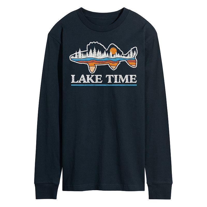 Mens Lake Time Graphic Tee Blue Product Image