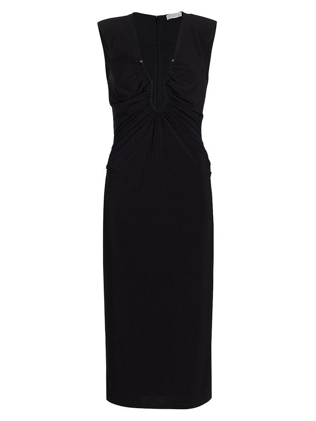 Ramy Brook Elena Plunge Neck Sheath Dress Product Image