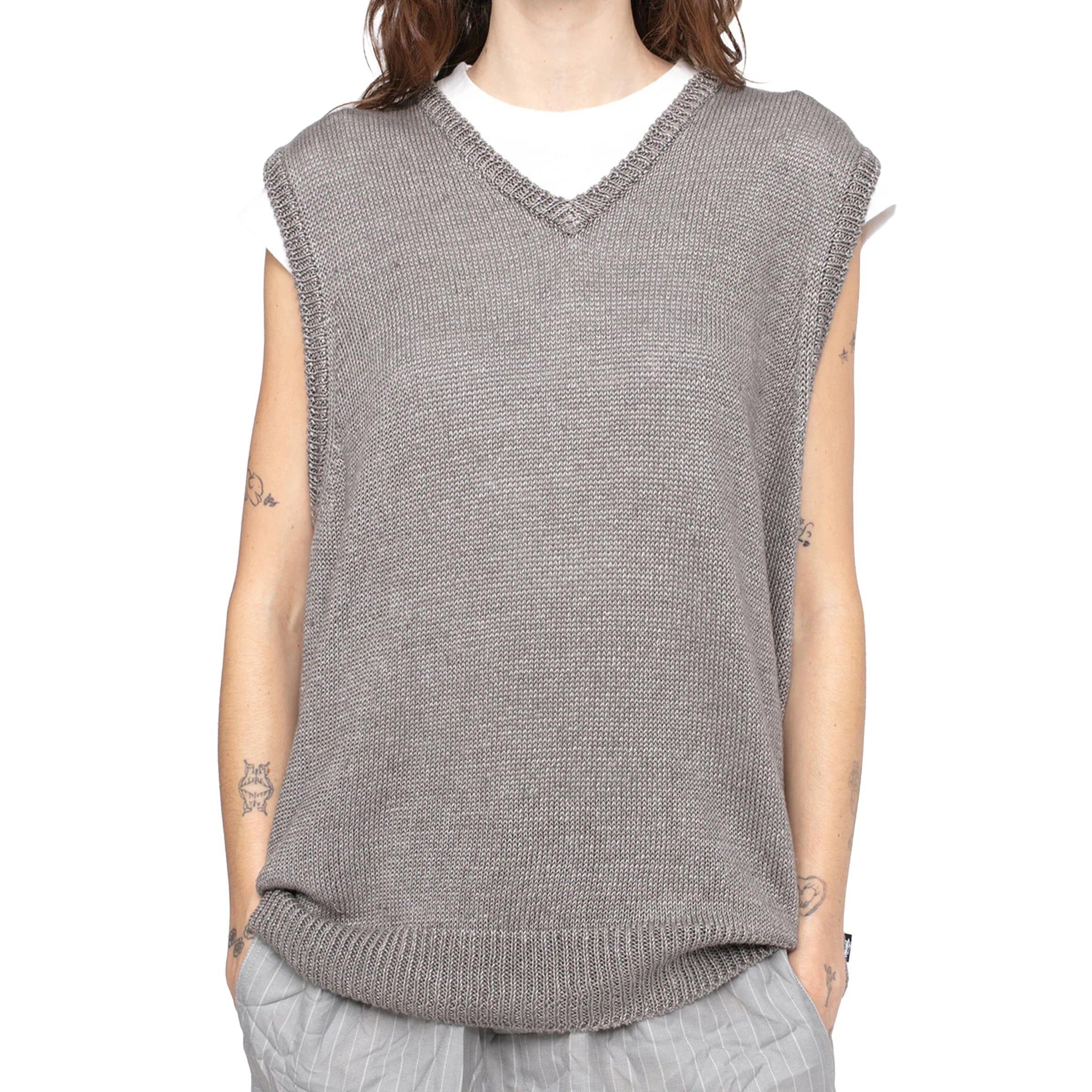 LOOSE KNIT LINEN VEST Product Image