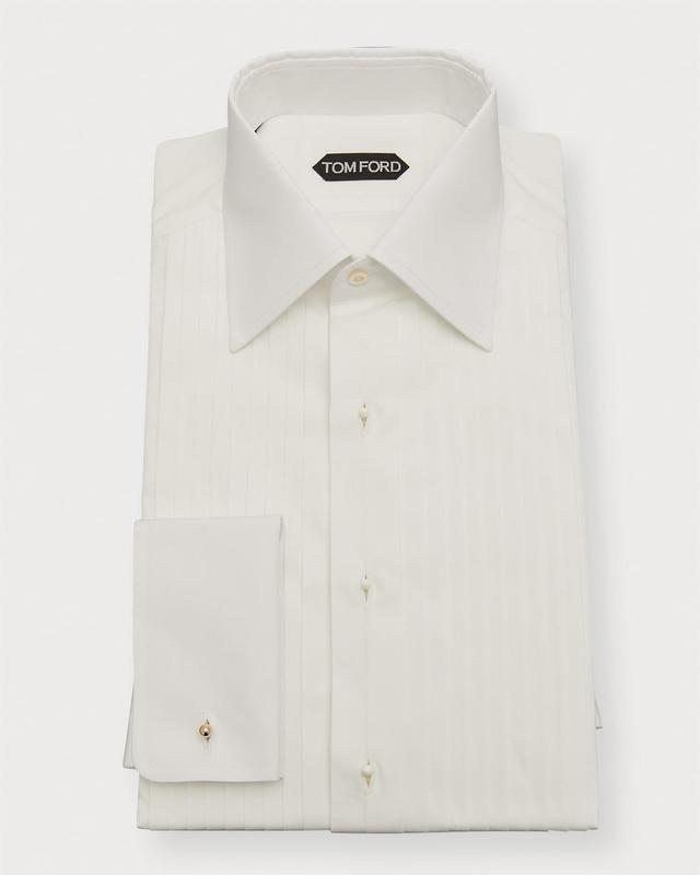 Mens Plisse Formal Dress Shirt Product Image