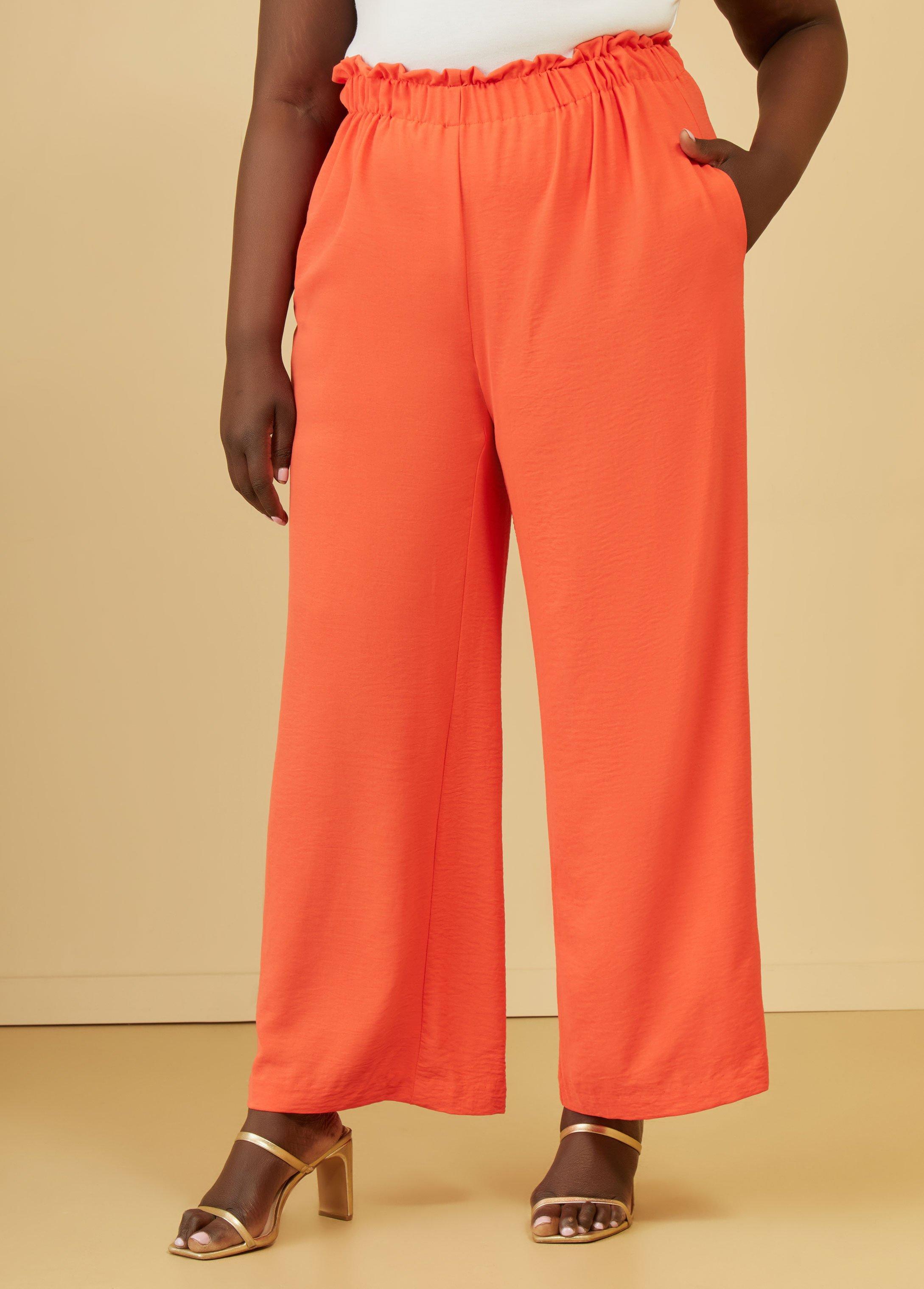 Gathered Straight Leg Pants Product Image