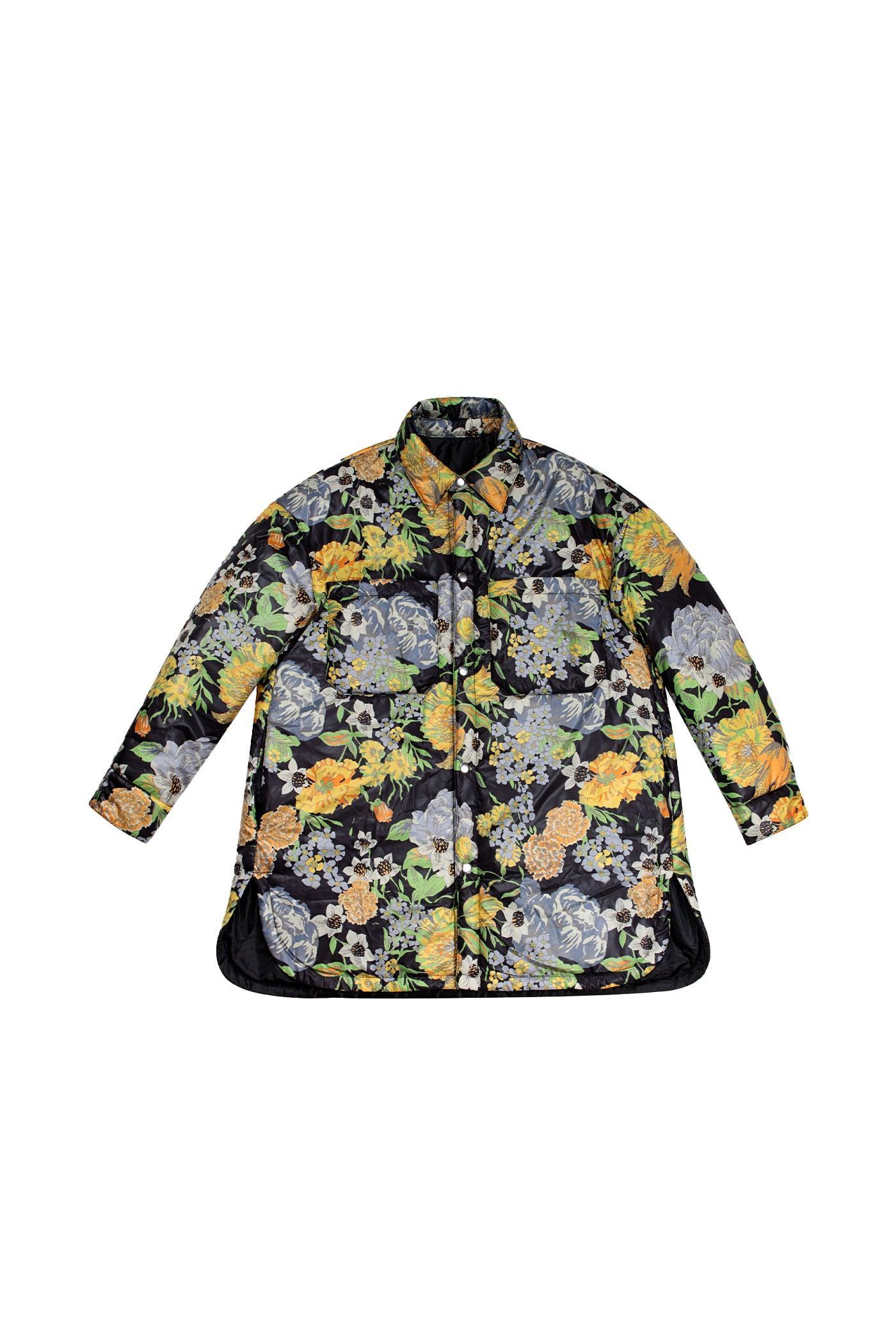 Puffer Shirt Jacket - Artichoke Product Image