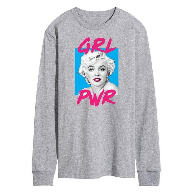 Mens Marilyn Monroe GRL PWR Tee Med Grey Product Image