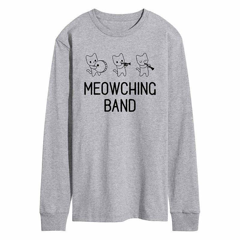 Mens Meowching Band Tee Dark Grey Product Image