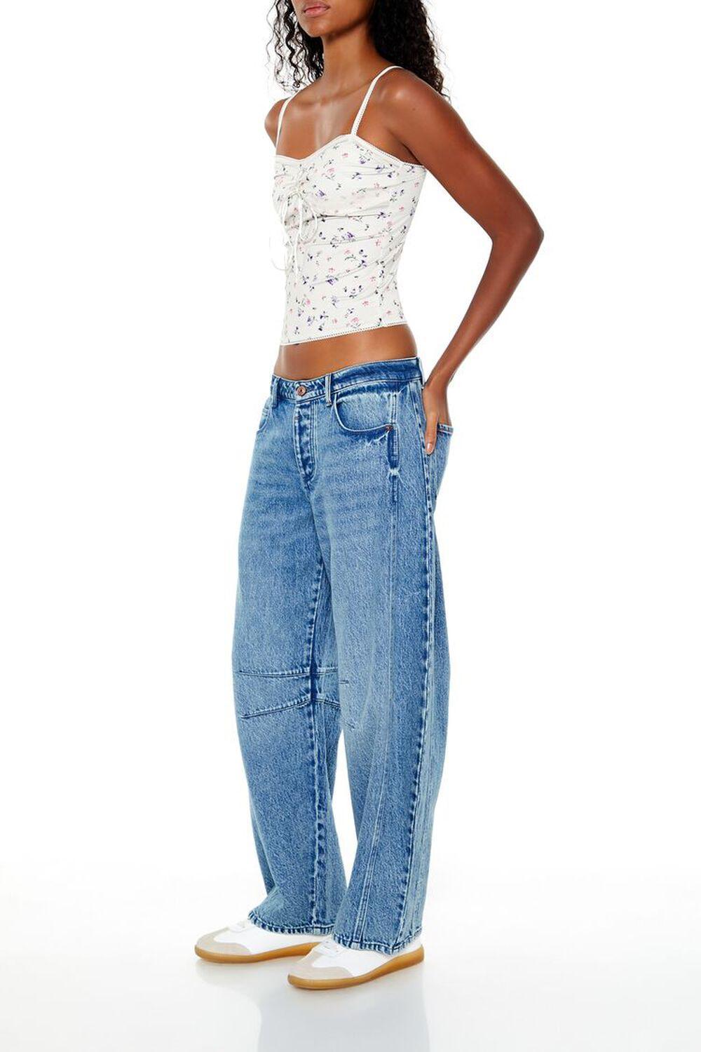 Mid-Rise Baggy Barrel Jeans | Forever 21 Product Image