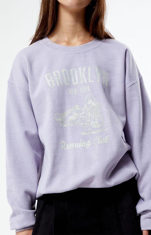 Golden Hour Womens Brooklyn Running Club Crew Neck Sweatshirt Product Image