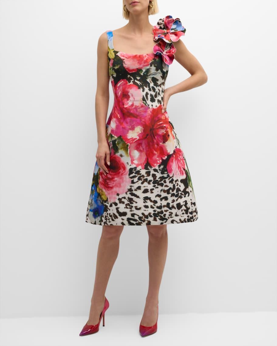 Sleeveless Floral-Print Dress Product Image