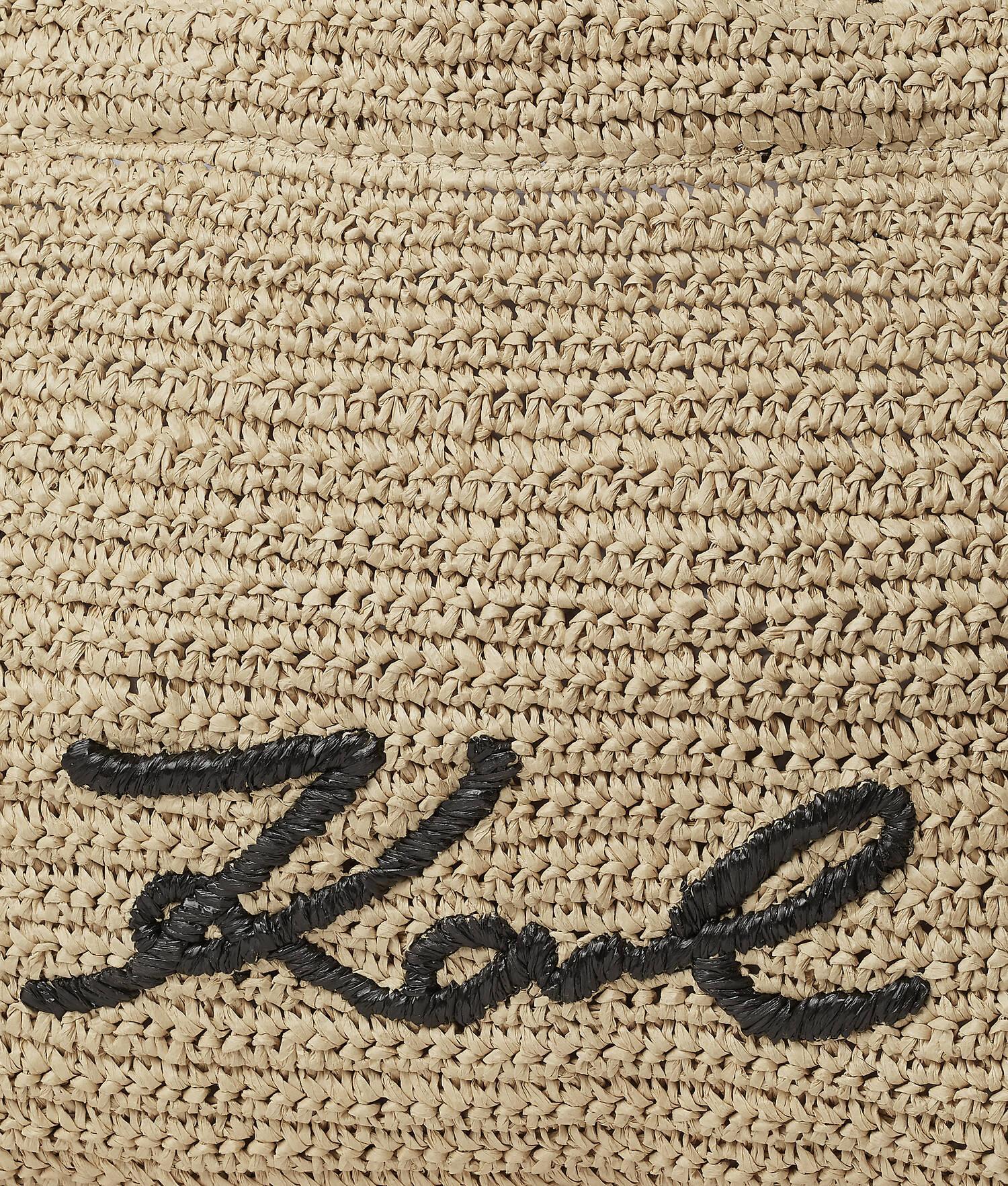 K/SIGNATURE RAFFIA BEACH TOTE BAG Product Image