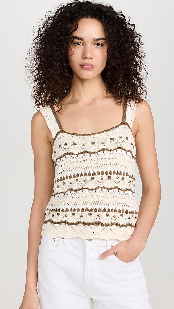 La Ligne Stripe Jane Tank With Beads | Shopbop Product Image