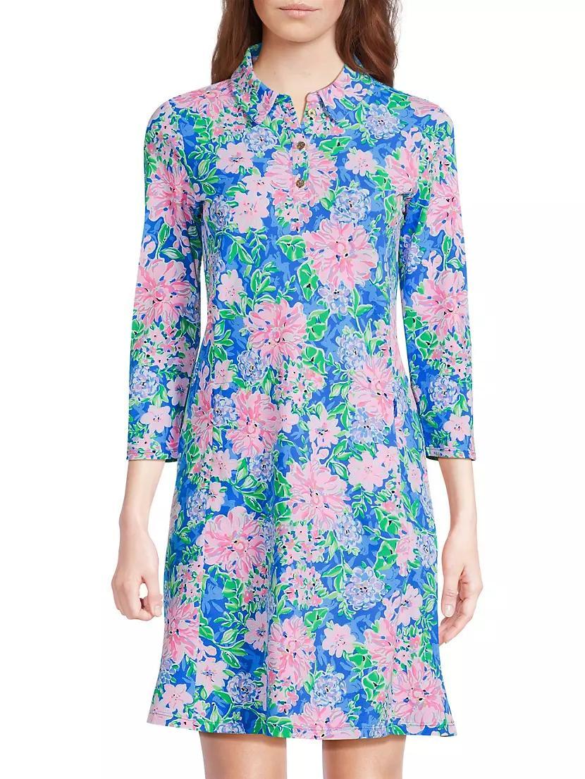 Silvia Floral Pique Knit Minidress Product Image