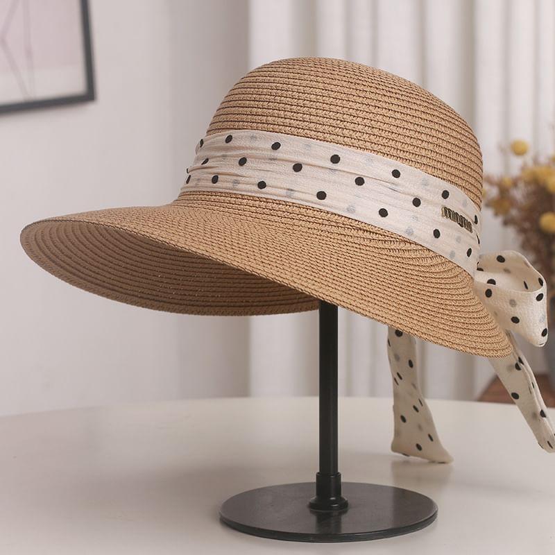 Dotted Bow Sun Hat Product Image