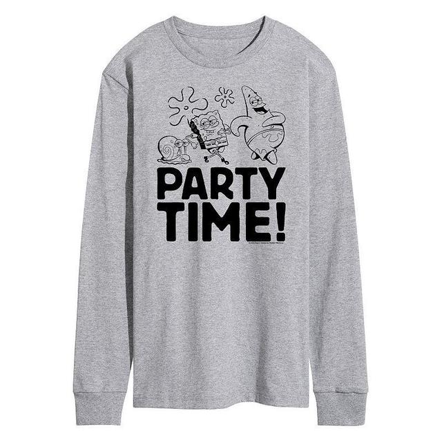 Mens Nickelodeon SpongeBob Squarepants Party Time Long Sleeve Product Image