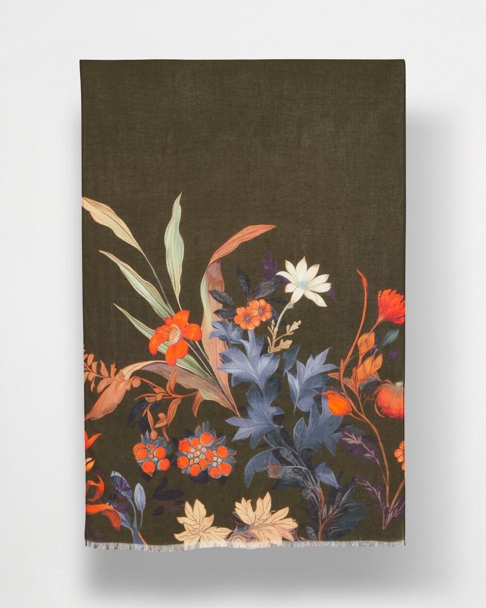 Autumn Floral Oblong Scarf Product Image