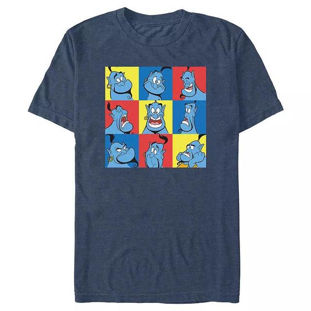 Disneys Aladdin Genie Faces Mens Graphic Tee Product Image