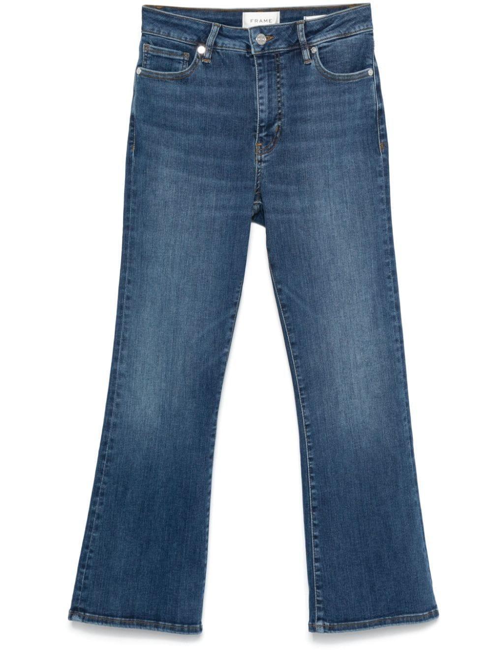 FRAME Le Crop Mini Boot Jeans In Blue Product Image