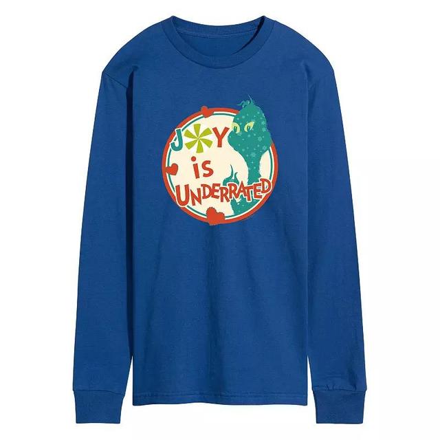 Mens Dr. Seuss The Grinch Joy Is Underrated Long Sleeve Graphic Tee Product Image