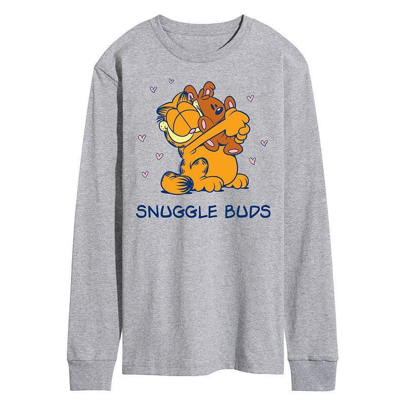 Mens Garfield Snuggle Buds Long Sleeve Graphic Tee Product Image