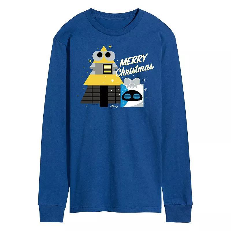 Disney / Pixars WALL-E Mens Merry Christmas Long Sleeve Graphic Tee Product Image