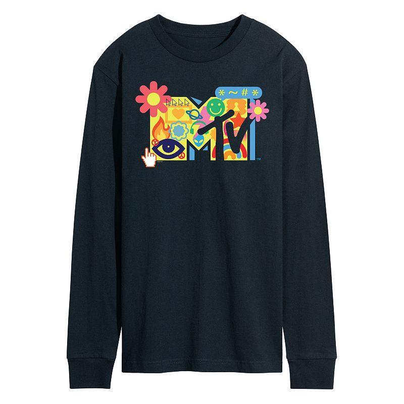 Mens MTV Y2K Logo Long Sleeve Graphic Tee Product Image