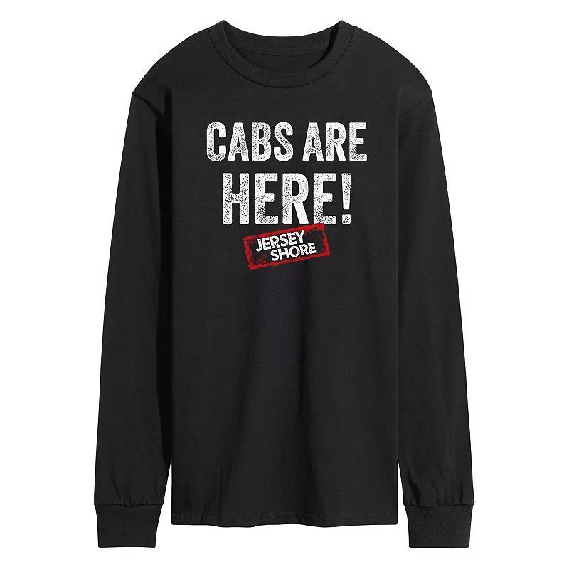 Mens Jersey Shore Cabs Are Here Long Sleeve Graphic Tee Black Product Image