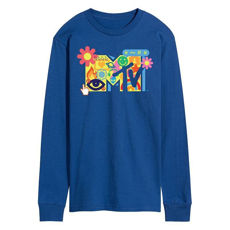 Mens MTV Y2K Logo Long Sleeve Graphic Tee Product Image