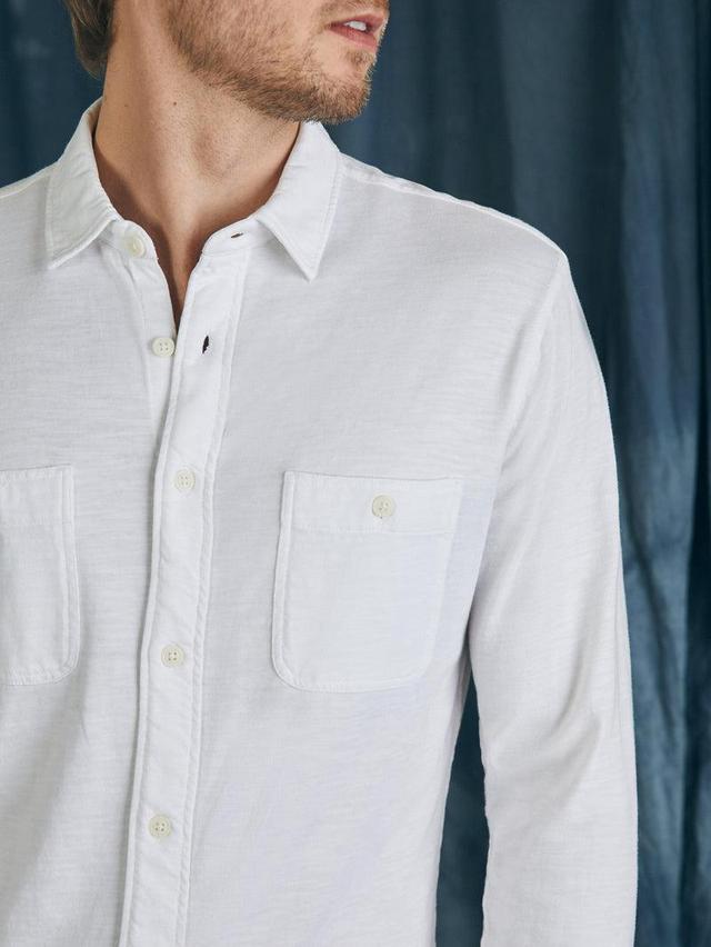 Sunwashed Knit Shirt - White Product Image