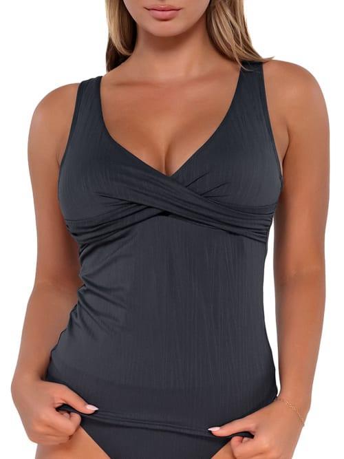 Sunsets Elsie Tankini - EFGH (Black) Women's Swimwear Product Image