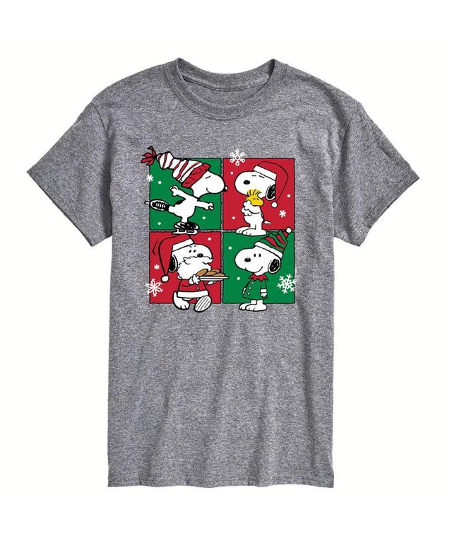 Mens Peanuts Christmas Grid Tee Product Image